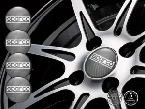 Sparco Style Décalques Roues Badges Bombés Personnalisés